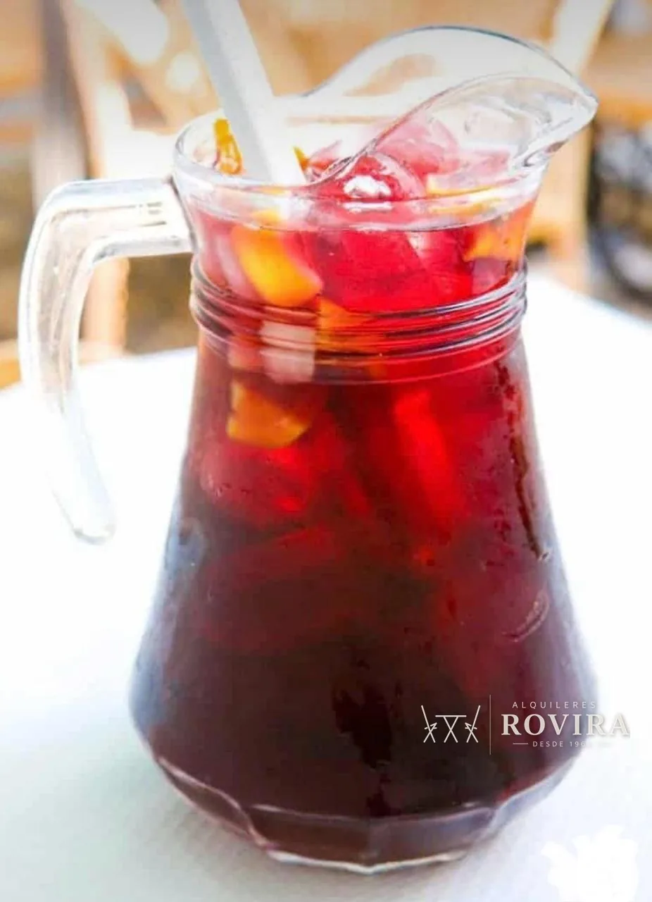 Pichel de vidrio con asa, ideal para agua fresca o sangría